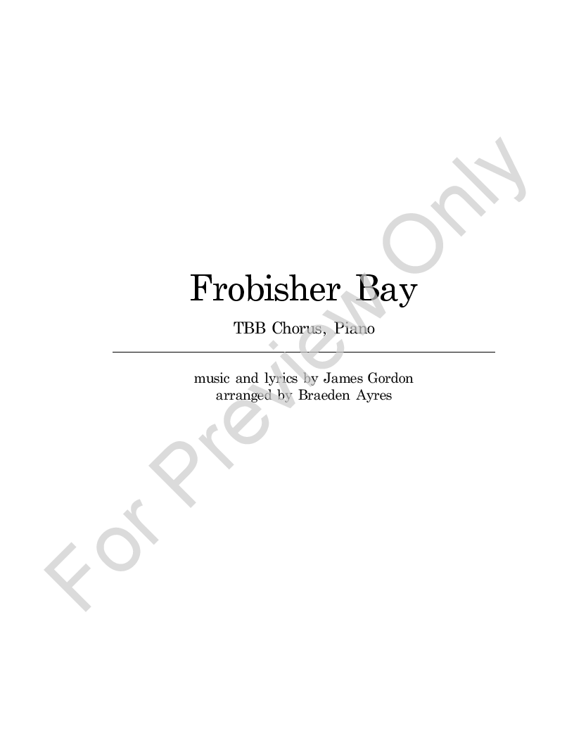 Frobisher Bay P.O.D.