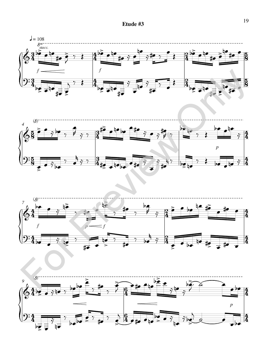 Etudes for Piano, Book 1 P.O.D.