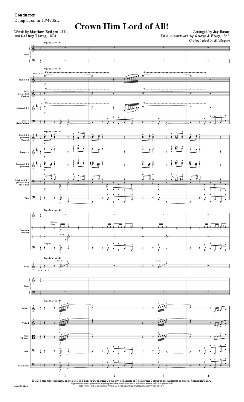 Crown Him Lord of All! Orchestration CD-ROM