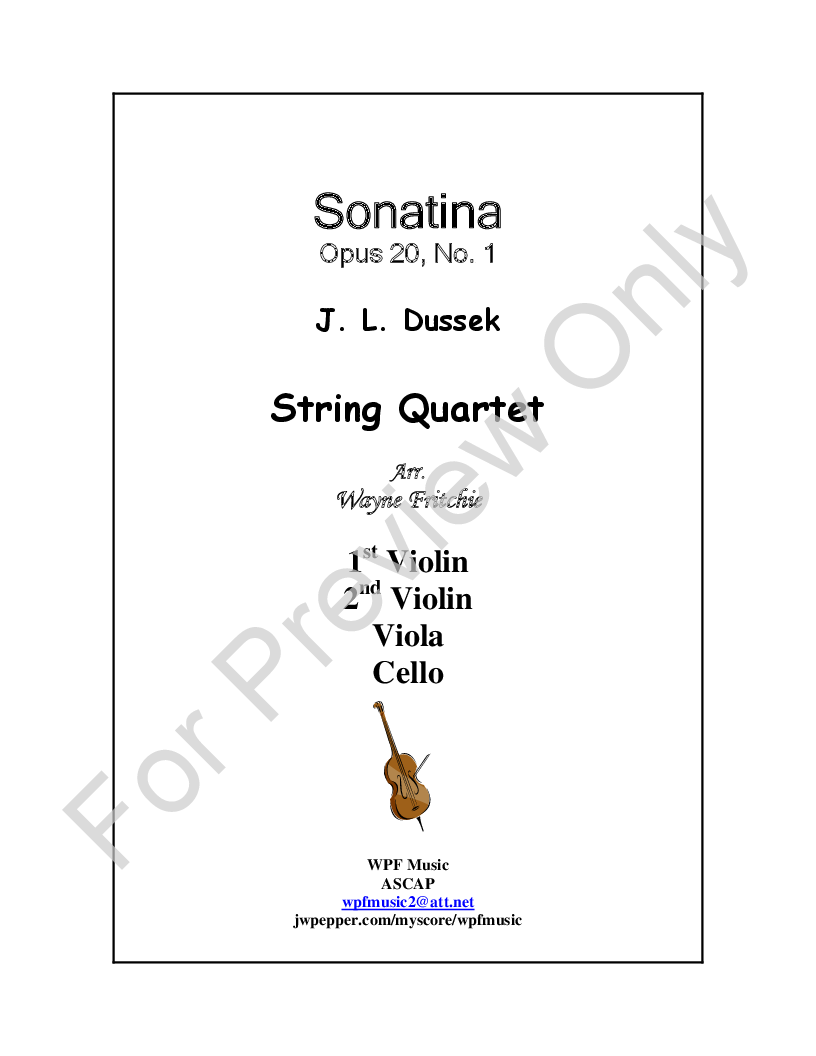 Sonatina Opus 20, No. 1 P.O.D.