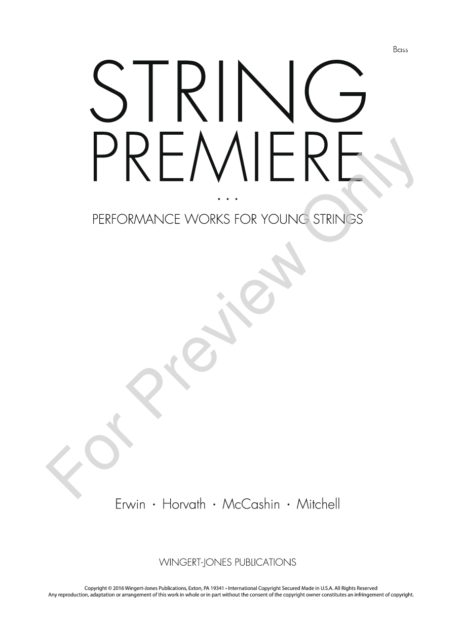 String Premiere String Bass