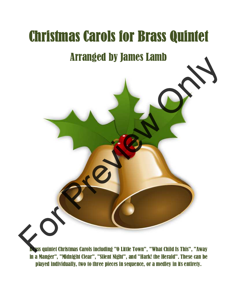 Christmas Carols for Brass Quintet P.O.D.