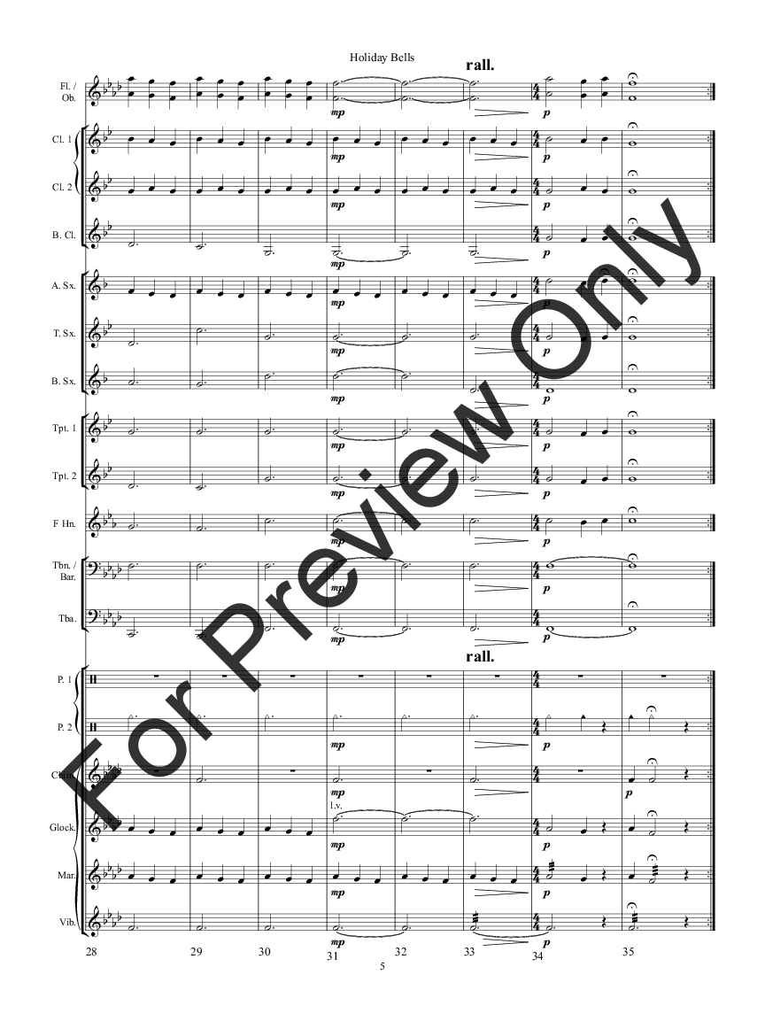 Holiday Bells Full Score