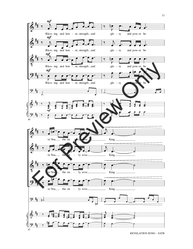 Revelation Song (SATB Choir) - Print Sheet Music Now