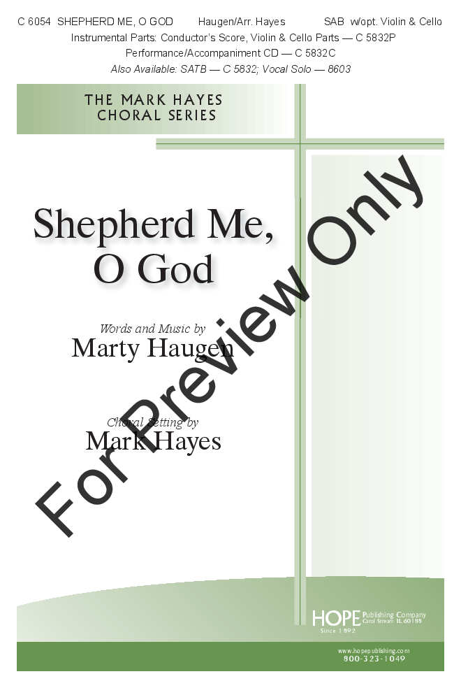 Shepherd Me O God Large Print Edition P.O.D.