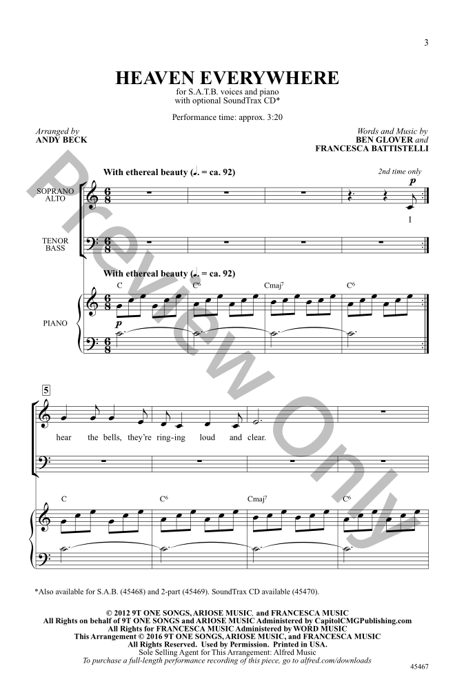 Heaven Everywhere Sheet Music PDF (Francesca Battistelli
