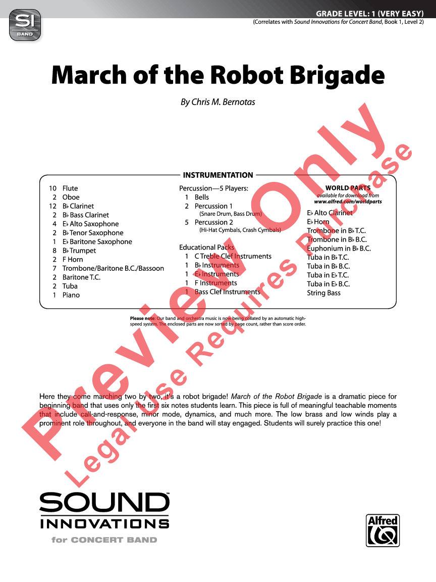 March of the Robot Brigade Score