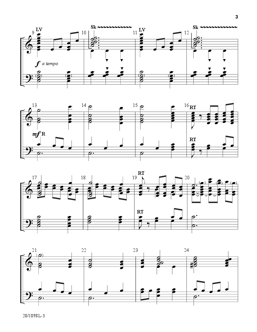 Glory To The Newborn King 2-3 Octaves