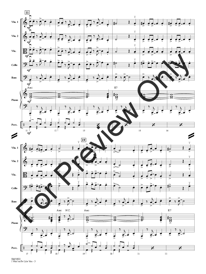 I Wan Na Be Like You By Sherman Sherman Arr La J W Pepper Sheet Music