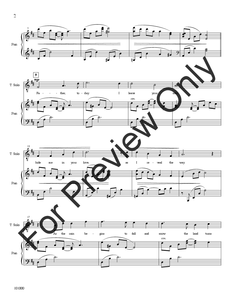 Father, Today I Leave Your Side French Horn, Strings and Full Score Inst Parts