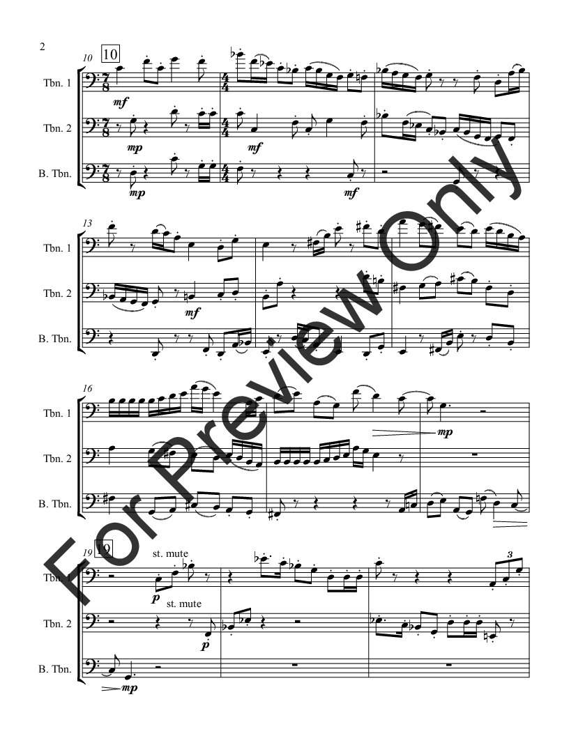 Adages for Trombone Trio P.O.D.