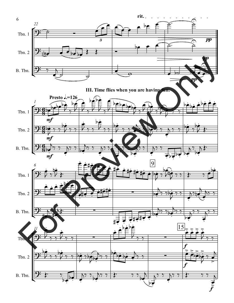 Adages for Trombone Trio P.O.D.