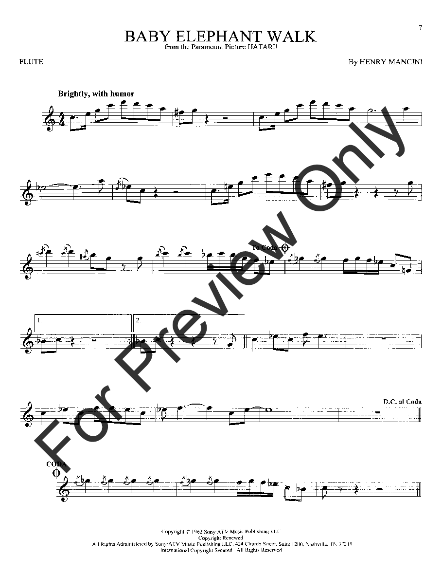 101 Movie Hits Flute Solo Collection J W Pepper Sheet Music