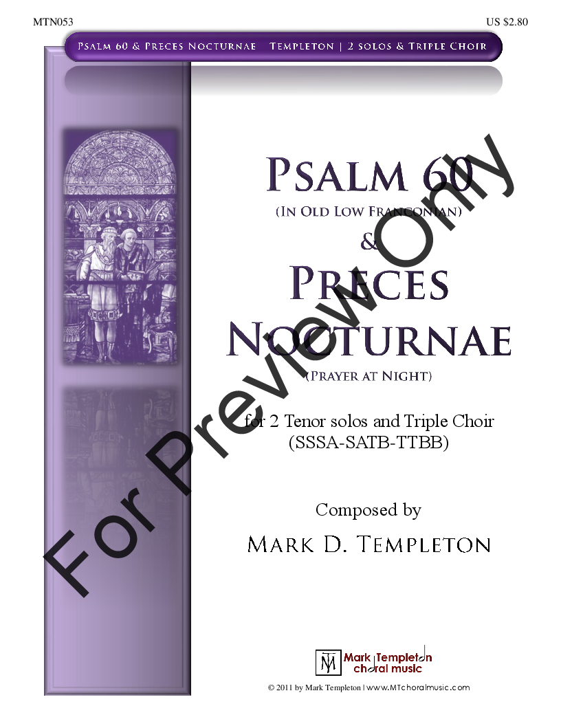 Psalm 60 & Preces Nocturnae P.O.D.