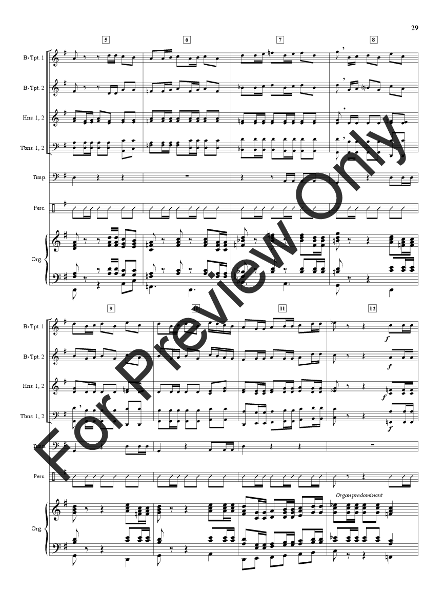 Festive Fanfares Brass Sextet, Organ and Timpani, CD-ROM
