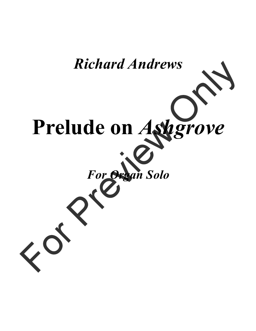Prelude on Ashgrove P.O.D.