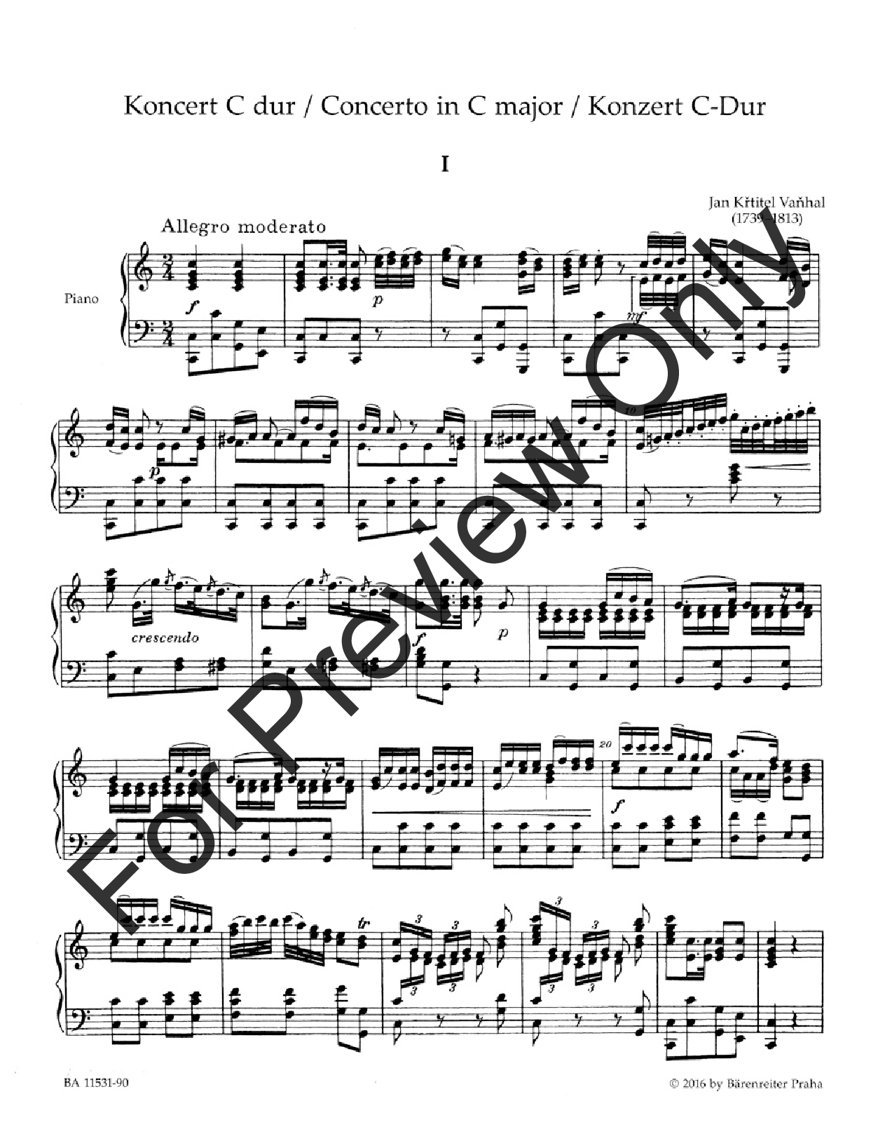 Concerto in C Major Viola and Piano Reduction