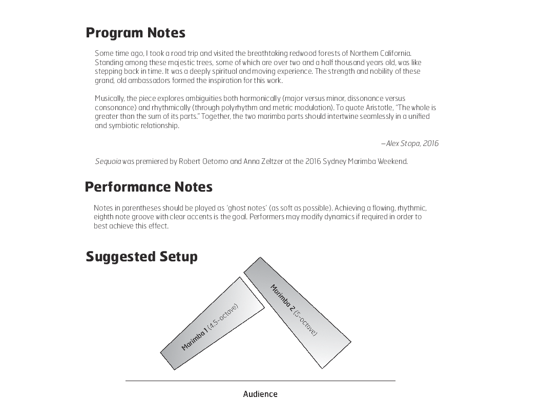 Sequoia Marimba Duet