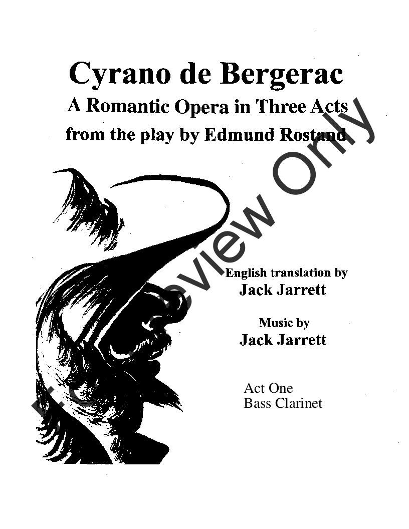 Cyrano de Bergerac Act One Score P.O.D.