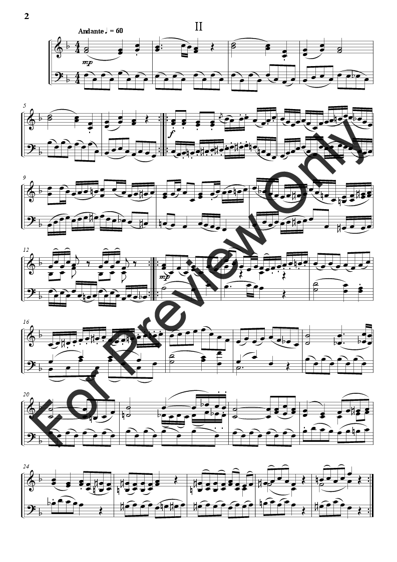 3 Page Sonata #1 Piano P.O.D.