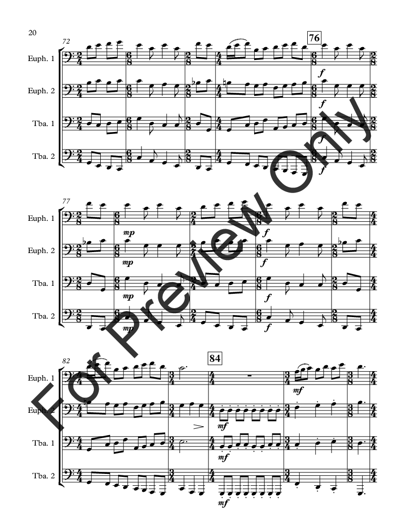 Emoticons for Tuba - Euphonium Quartet P.O.D.