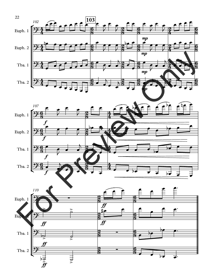 Emoticons for Tuba - Euphonium Quartet P.O.D.