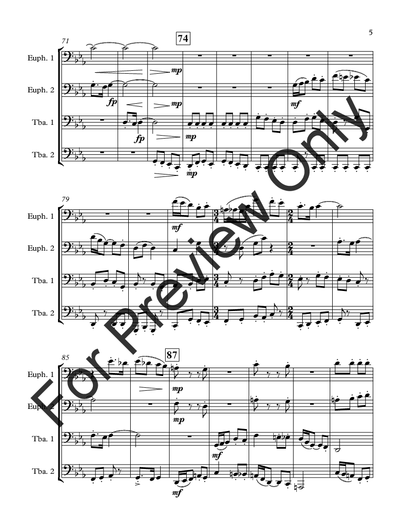 Emoticons for Tuba - Euphonium Quartet P.O.D.