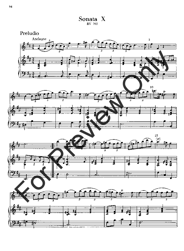 MANCHESTER VIOLIN SONATAS Piano Score