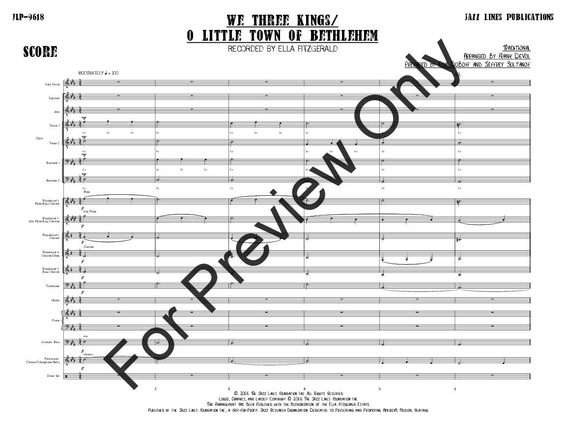 We Three Kings / O Little Town of Bethlehem Vocal Solo with Jazz Orchestra
