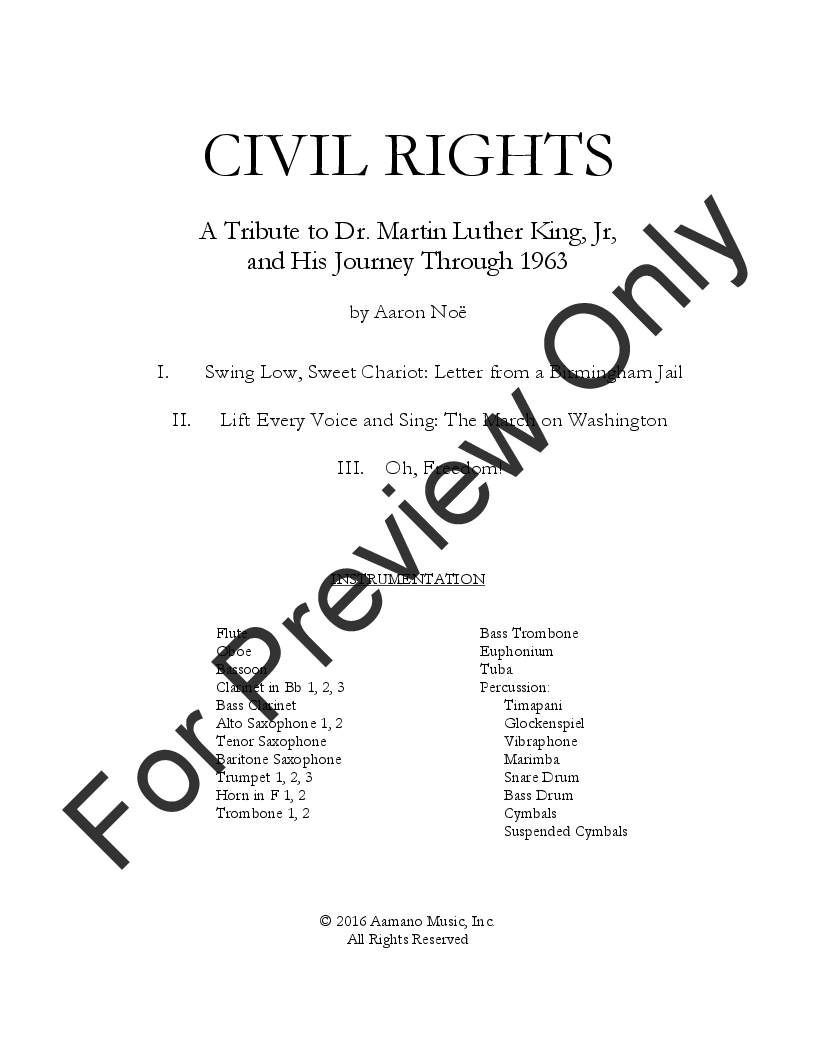 Civil Rights Mvt. 1: Swing Low, Sweet Chariot: Letter from a Birmingham Jail