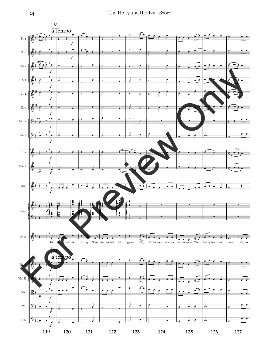 The Holly and the Ivy: Score: String Orchestra Score - Digital Sheet Music  Download