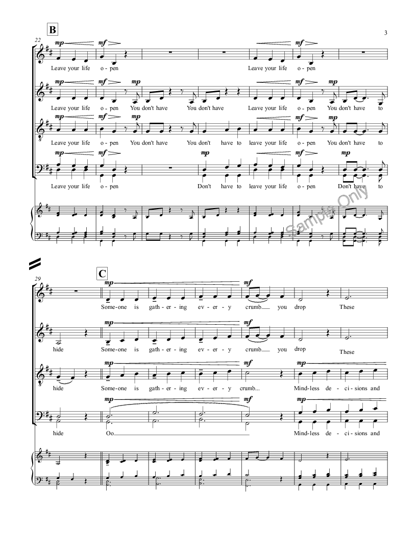 Hymn of Acxiom (SATB ) by Vienna Teng / Robi | J.W. Pepper Sheet Music