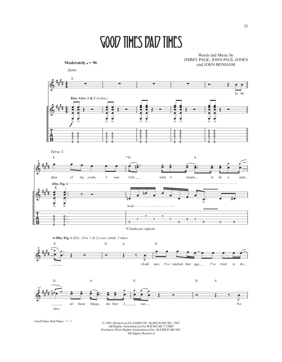 Led Zeppelin: The Complete Studio Recordings Hardcover Guitar TAB Edition