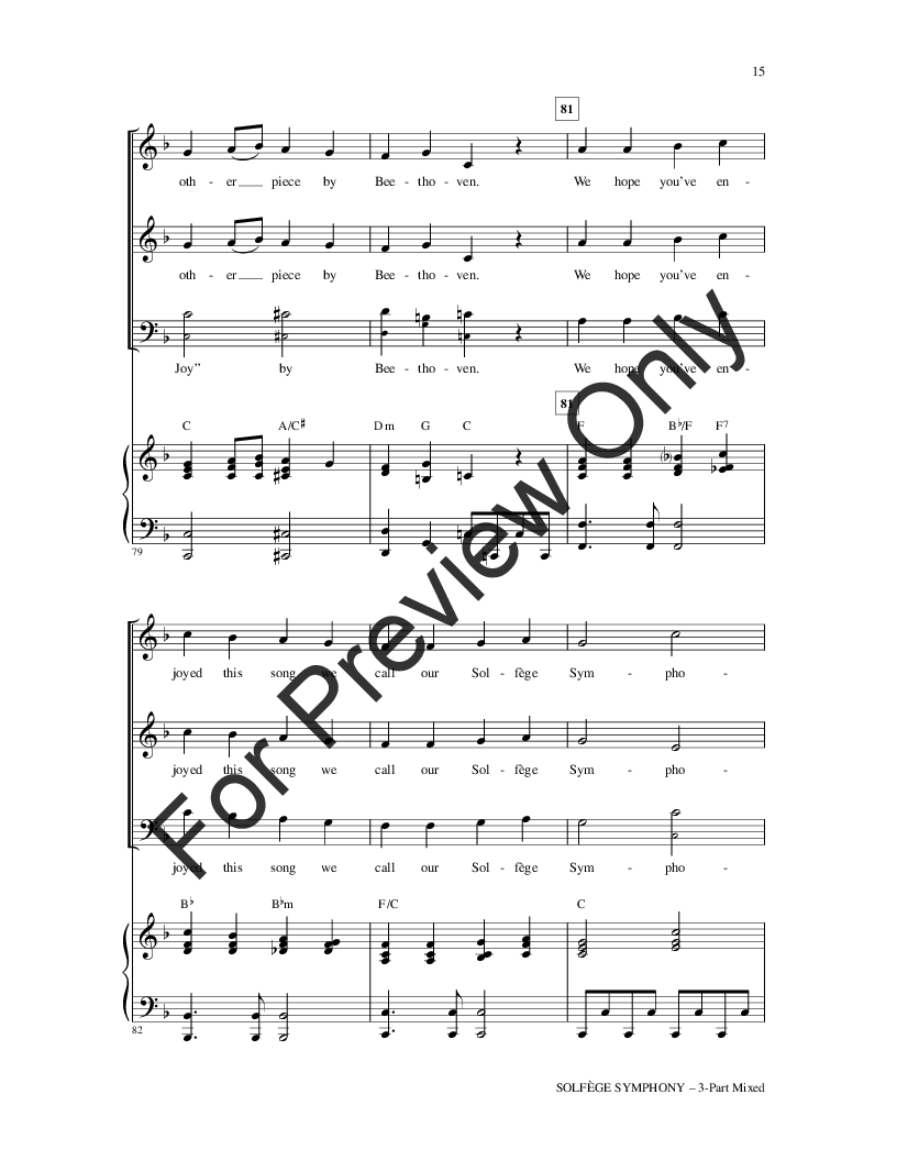 Solfege Sonata (Three-Part Mixed ) by Audrey