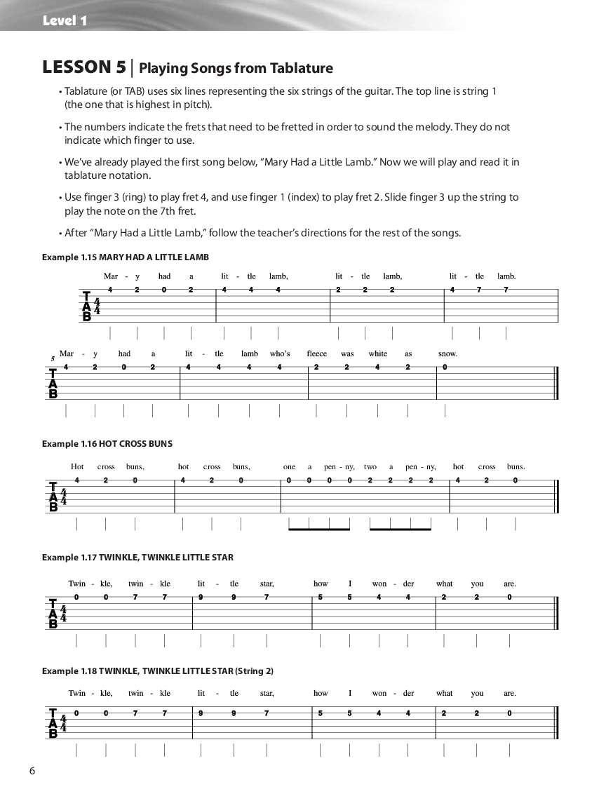 Sound Innovations for Elementary Class Guitar Student Edition