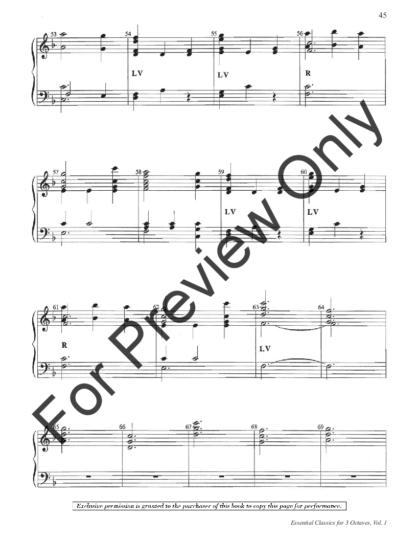 Essential Classics For 3 Octaves (Vol. 1)  Reproducible