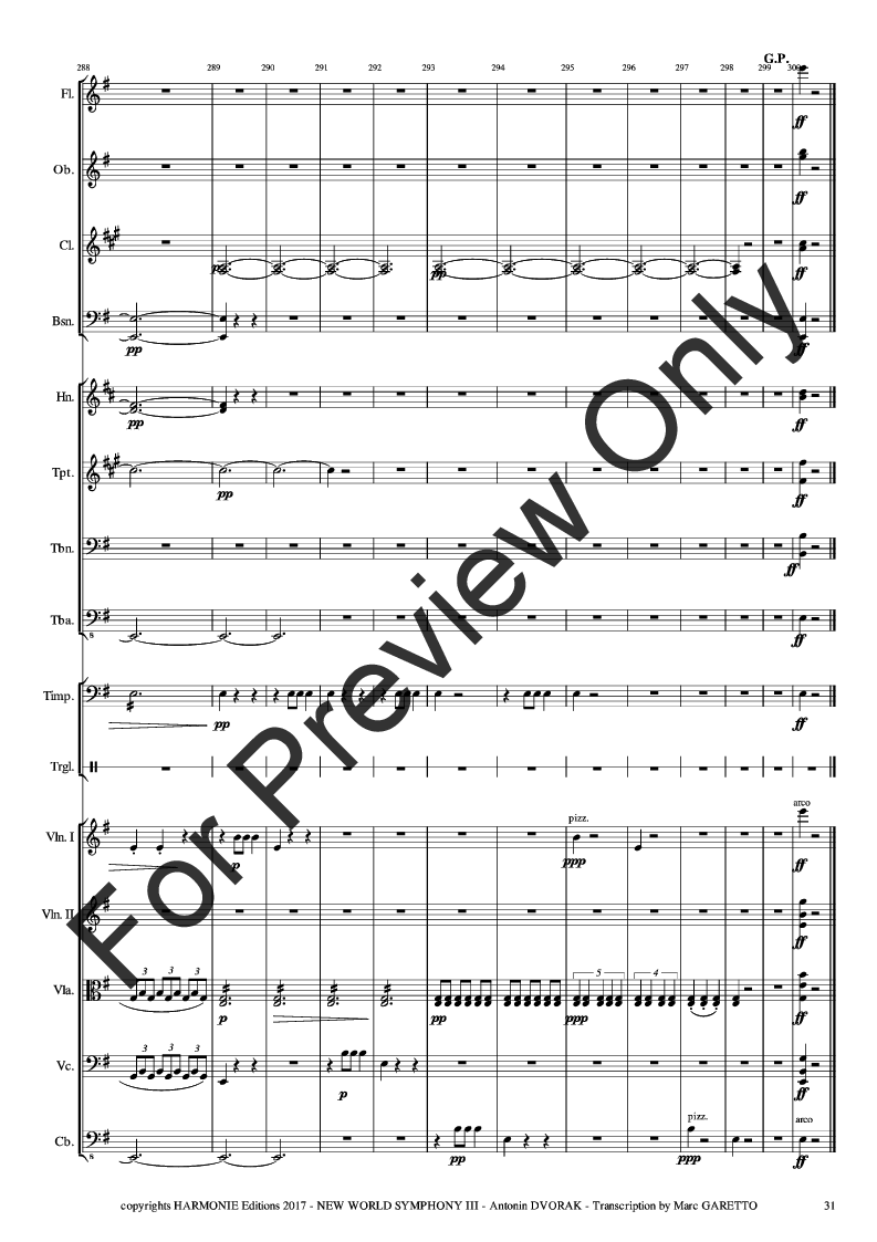 New World Symphony - 3rd Movement - Antonin DVORAK - Full Orchestra P.O.D.