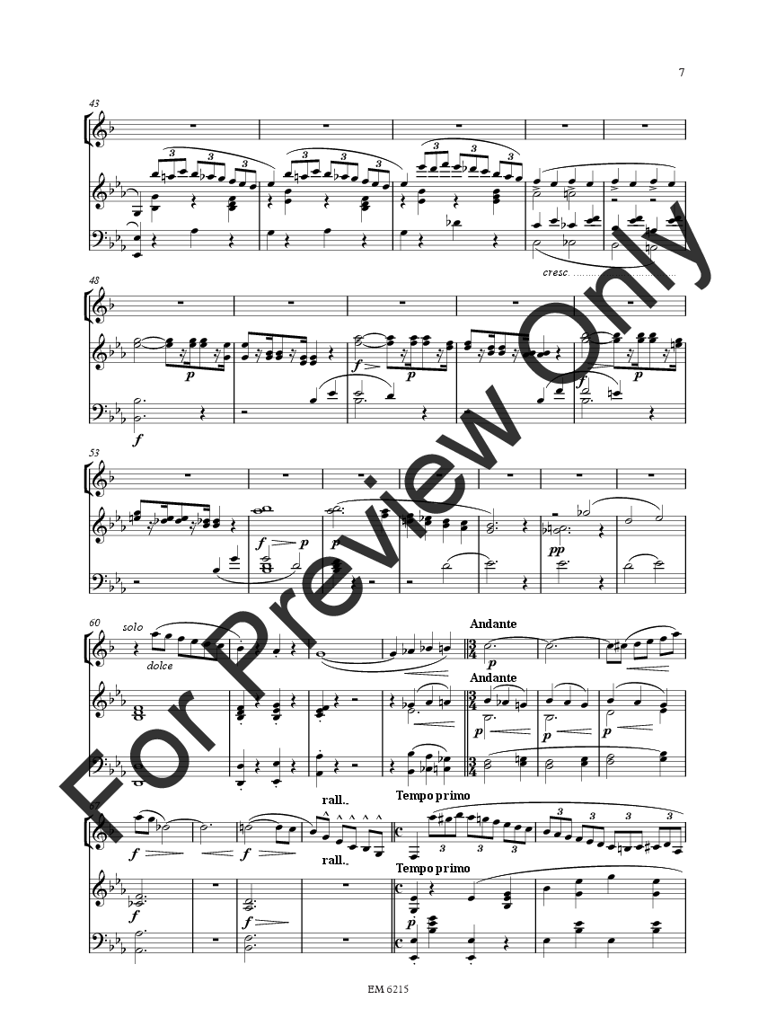 Concertino #1 Clarinet and Piano