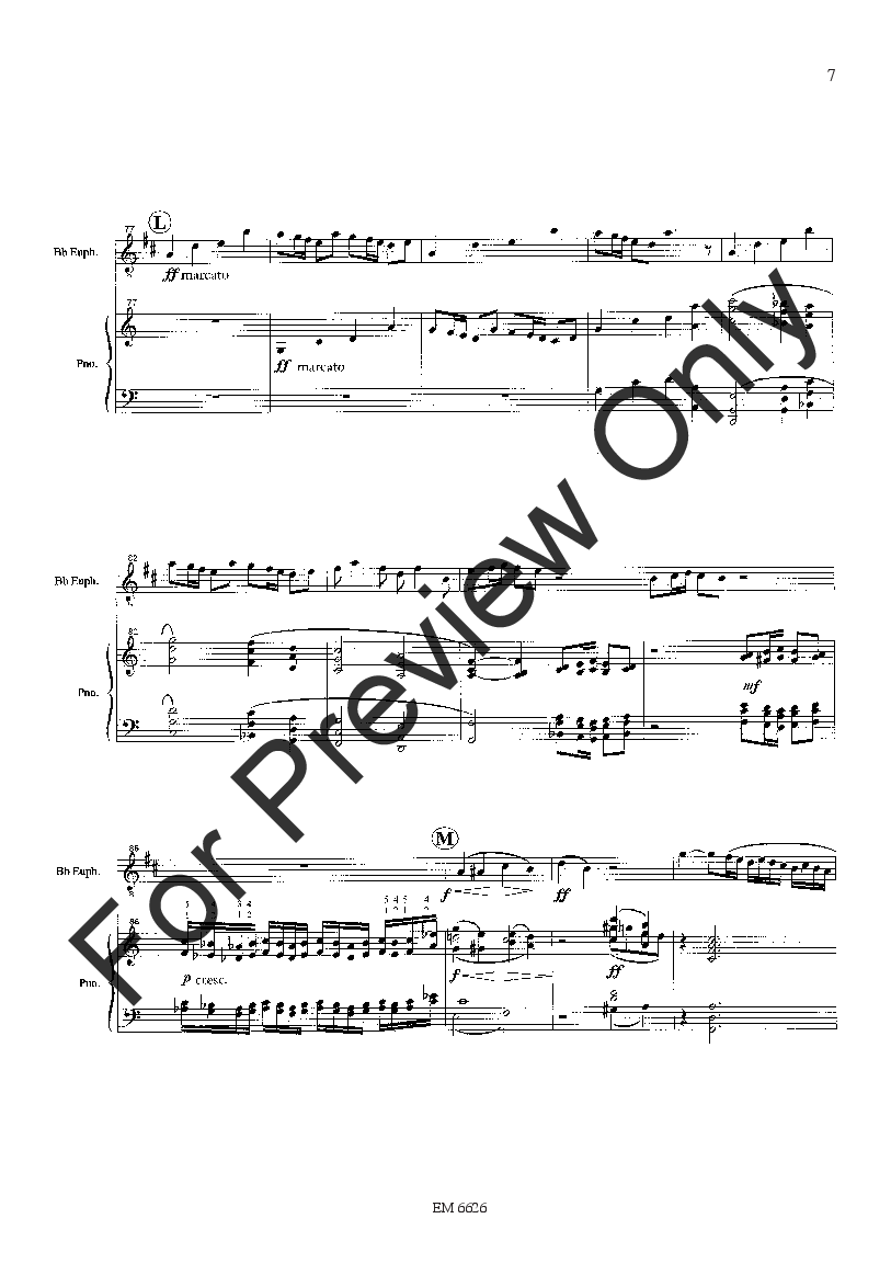 Concertino for Euphonium Baritone T.C. and Piano