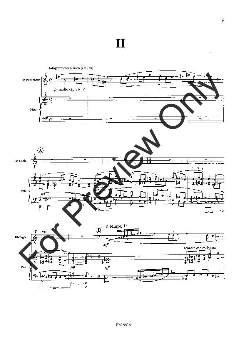 Concertino for Euphonium Baritone T.C. and Piano