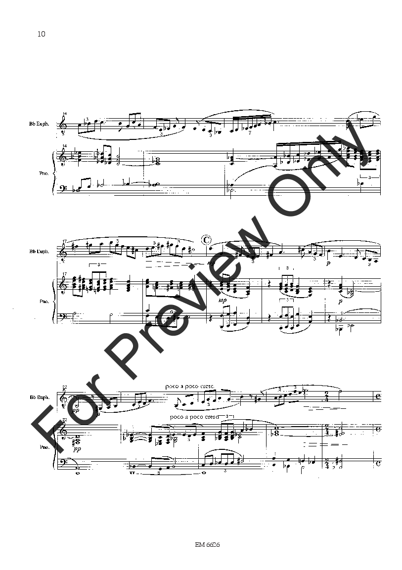 Concertino for Euphonium Baritone T.C. and Piano