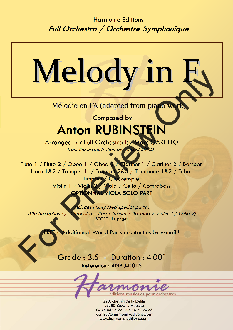 Melody in F 