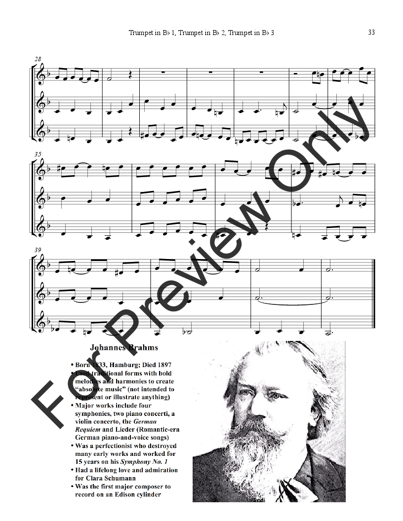 Themes of 19th Century Composers for Band P.O.D.