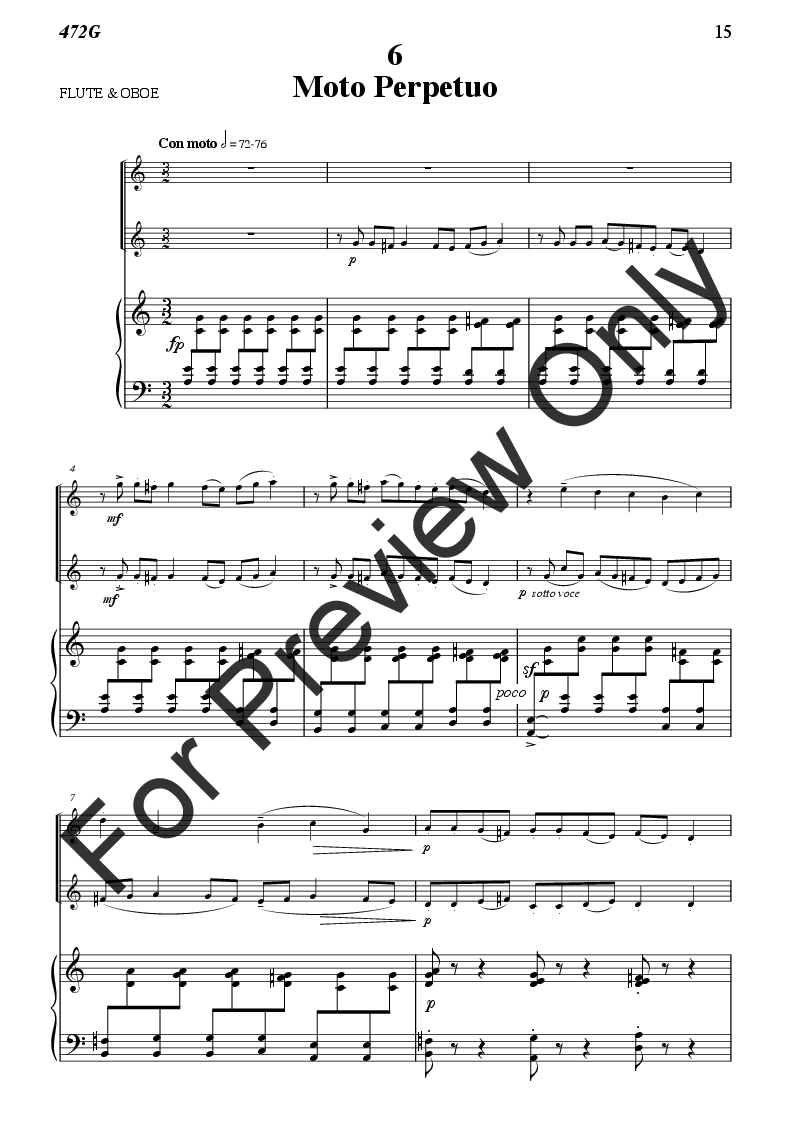 EIGHT FOR A START FLUTE OBOE Duet with Piano