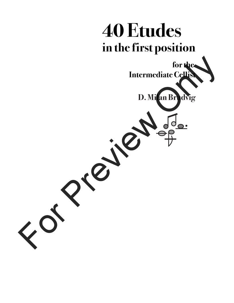 40 Etudes in the first position P.O.D.