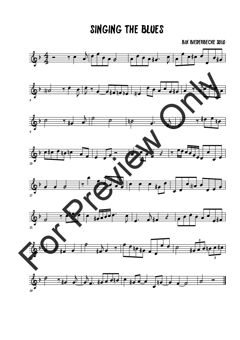 12 jazz Trumpet solo transcriptions P.O.D.