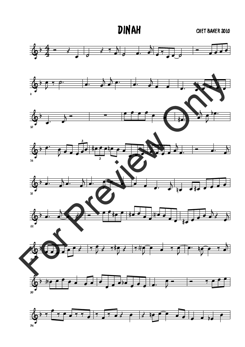 12 jazz Trumpet solo transcriptions P.O.D.