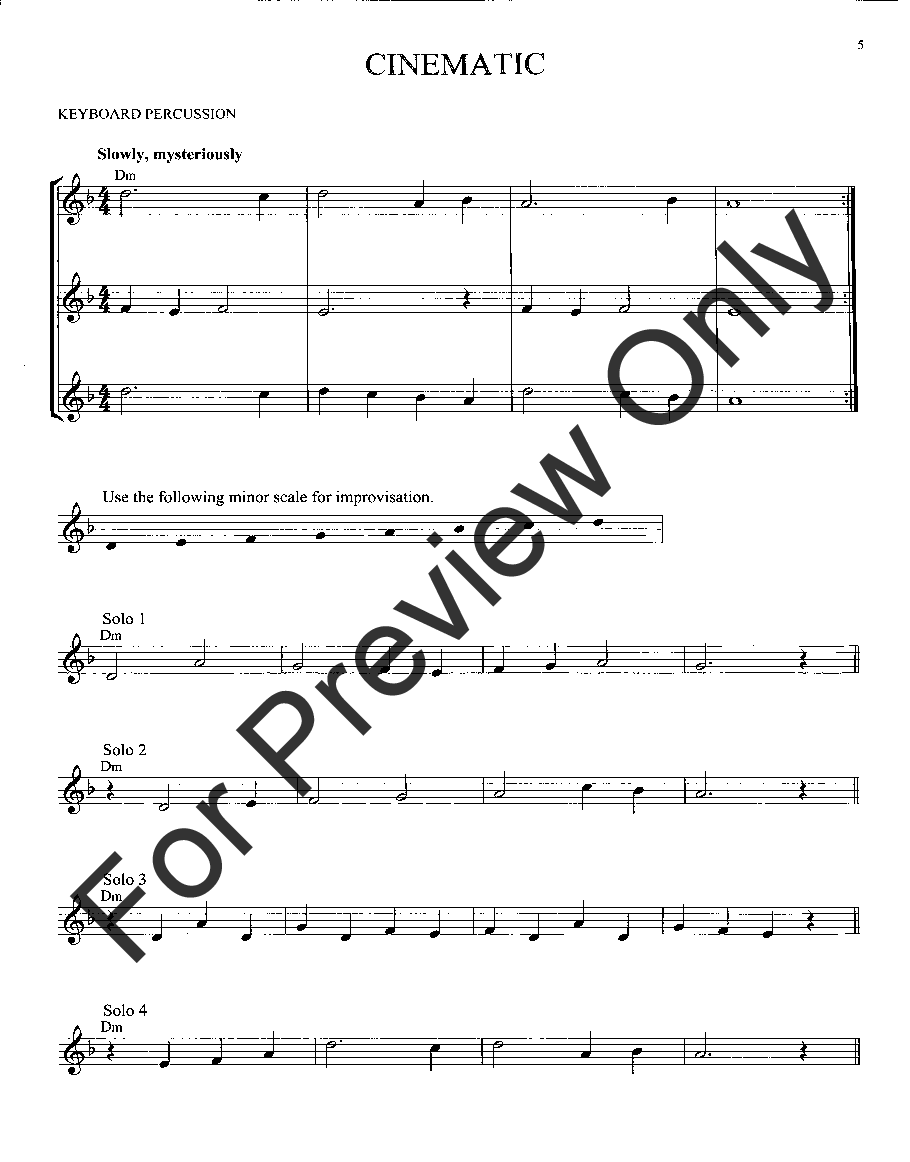 Easy Improvisation Keyboard Percussion Book with Online Audio