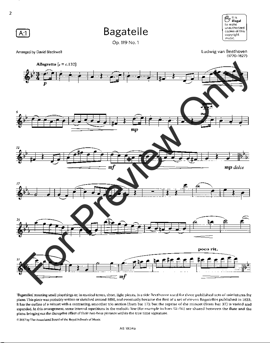 Flute Exam Pack, 2018 - 2021 ABRSM Grade 5 - Book with Online Audio