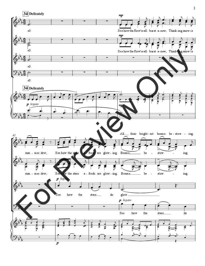 Shepherd, Shake Off Your Drowsy Sleep! for SATB chorus and brass octet P.O.D.